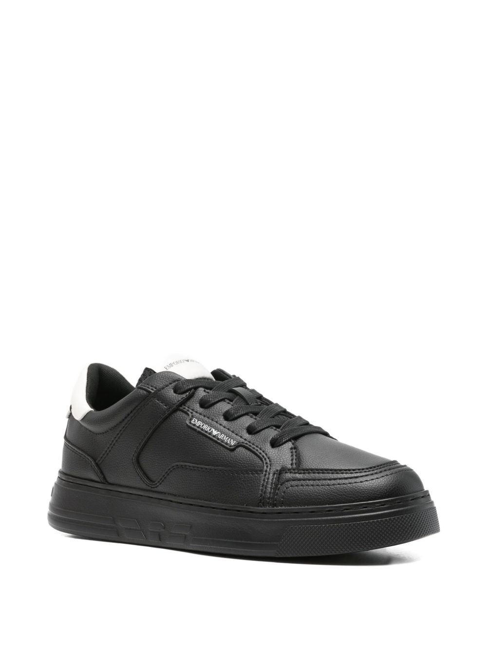 EMPORIO ARMANI Logo Leather Sneakers