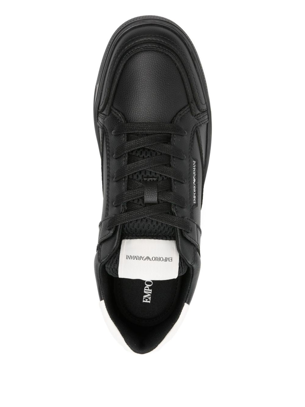 EMPORIO ARMANI Logo Leather Sneakers