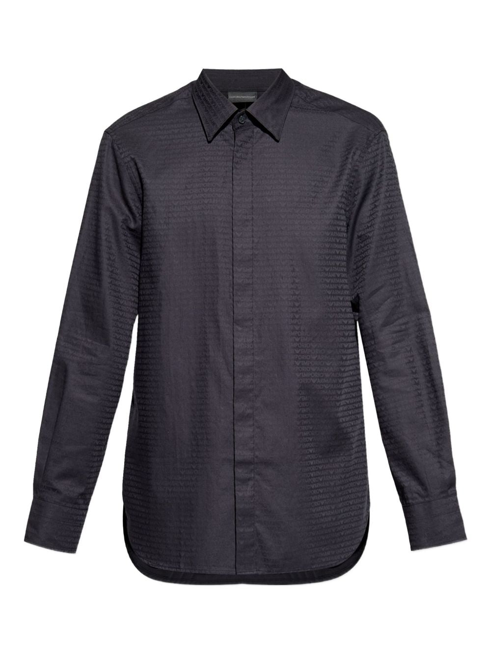 EMPORIO ARMANI Cotton Shirt with Front Button Fastening for Men - FW25