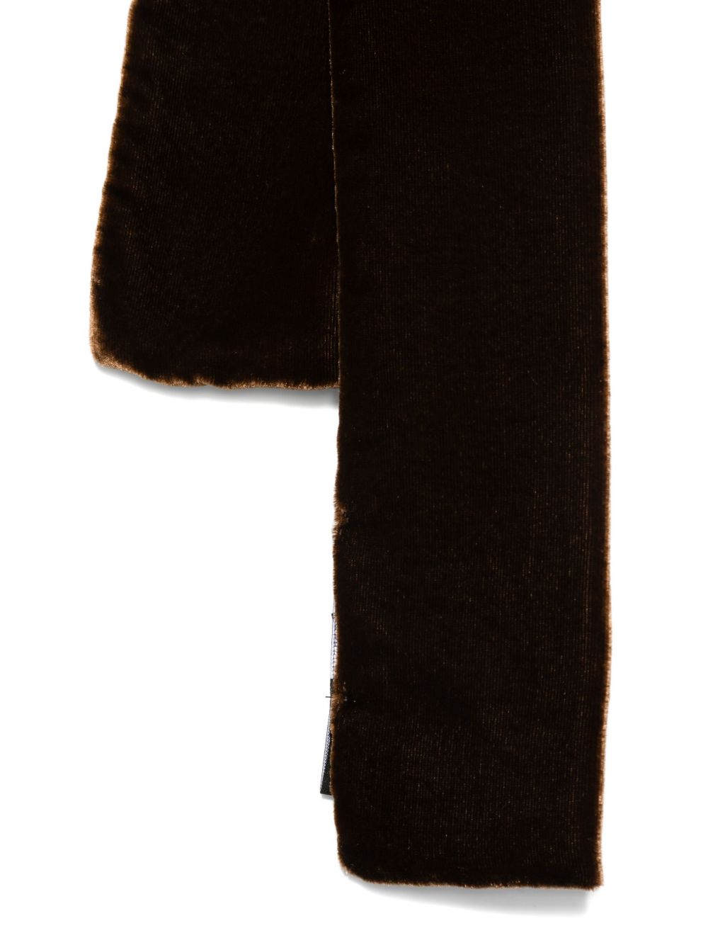 EMPORIO ARMANI Silk Blend Scarf with Velvet Texture