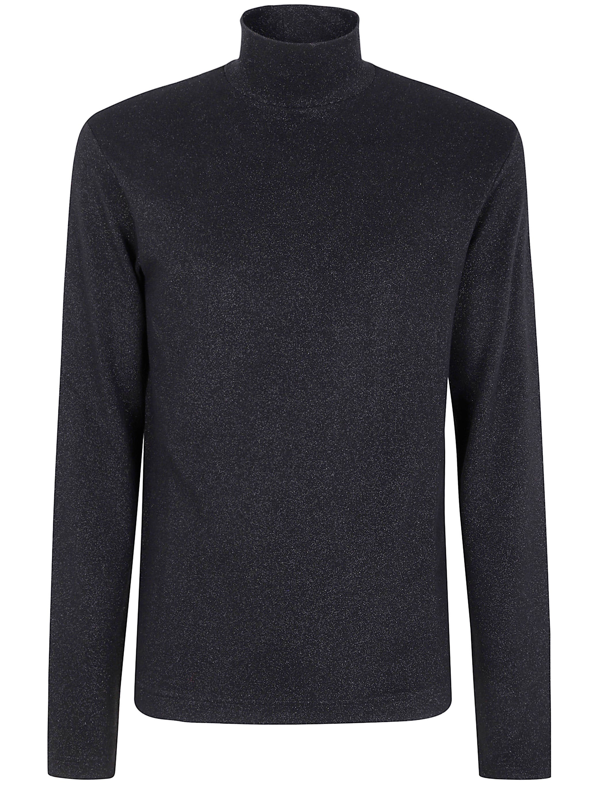 EMPORIO ARMANI Lurex Effect Turtleneck Sweater for Men