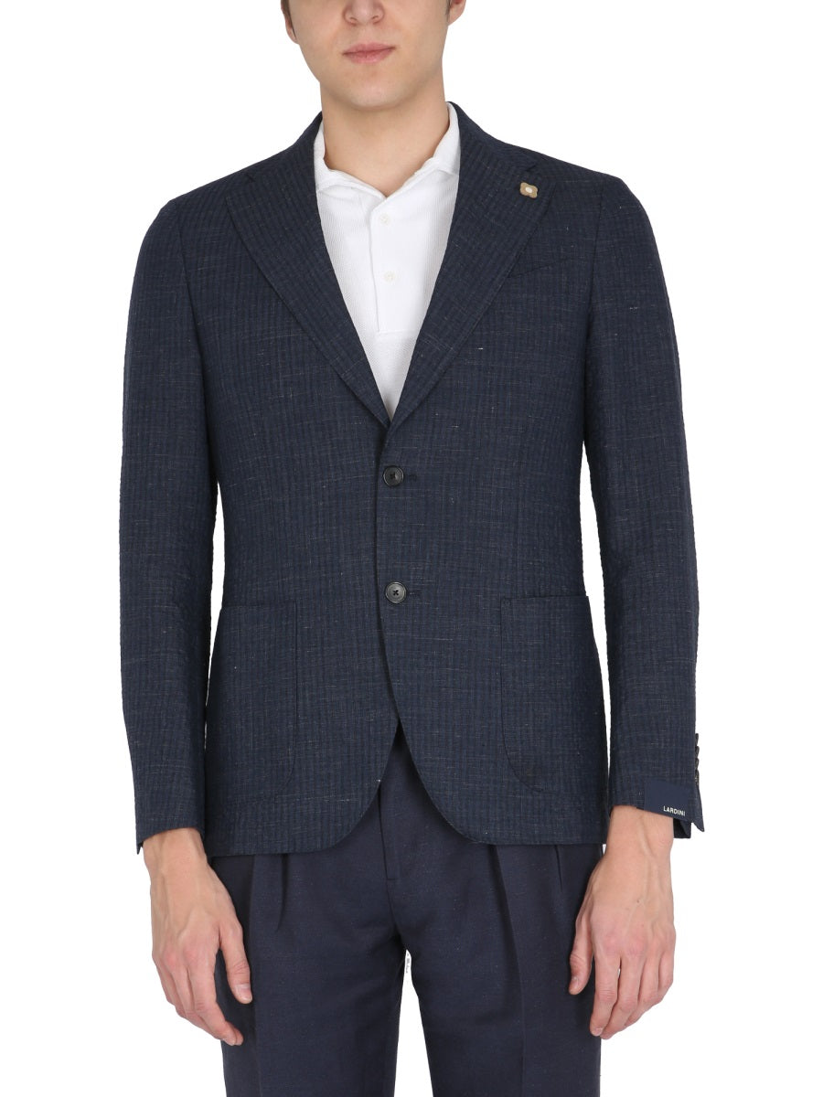 LARDINI Single-Breasted Jacket for Men - Summer Collection