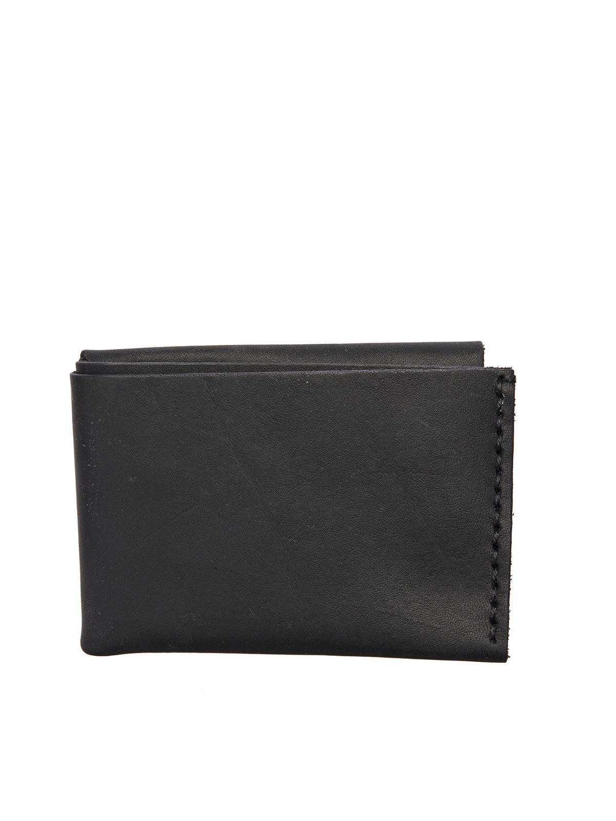 WERKSTATT:MUNCHEN Men's Mini Leather Wallet with Silver Details