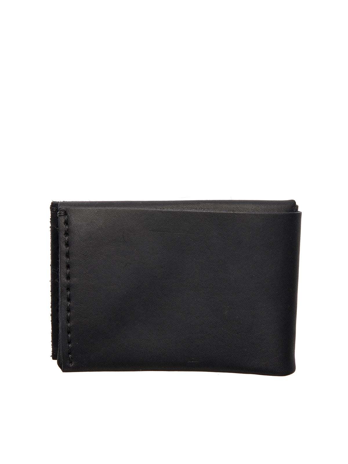 WERKSTATT:MUNCHEN Men's Mini Leather Wallet with Silver Details