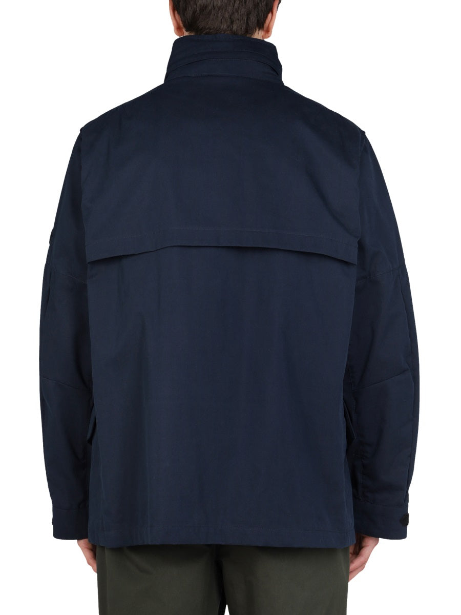 LARDINI High Neck Double Fabric Jacket for Men