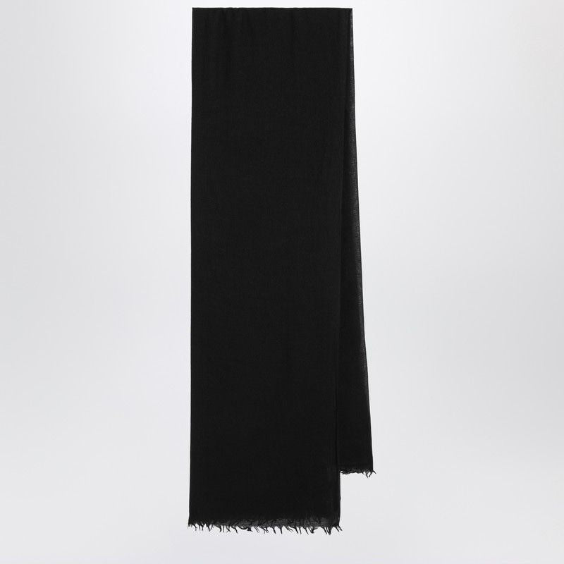 DESTIN Silk and Cashmere Blend Scarf with Fringes