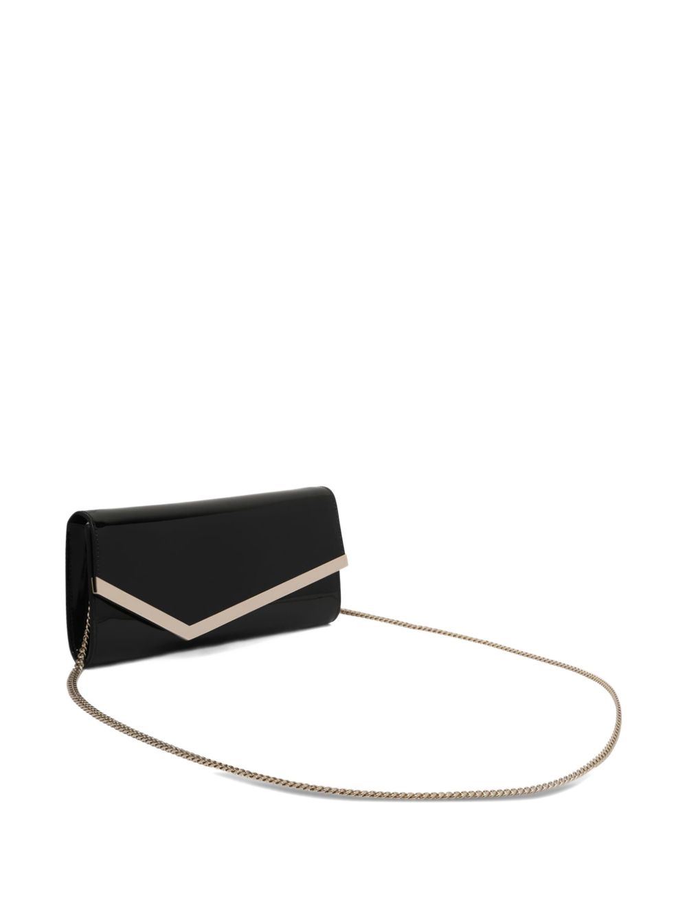 JIMMY CHOO Faux Leather Foldover Handbag