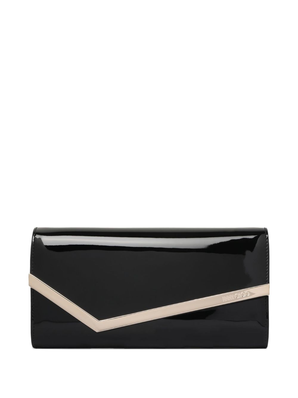 JIMMY CHOO Faux Leather Foldover Handbag