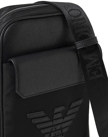 EMPORIO ARMANI One-Shoulder Backpack with Oversized Eagle Design - 31cm