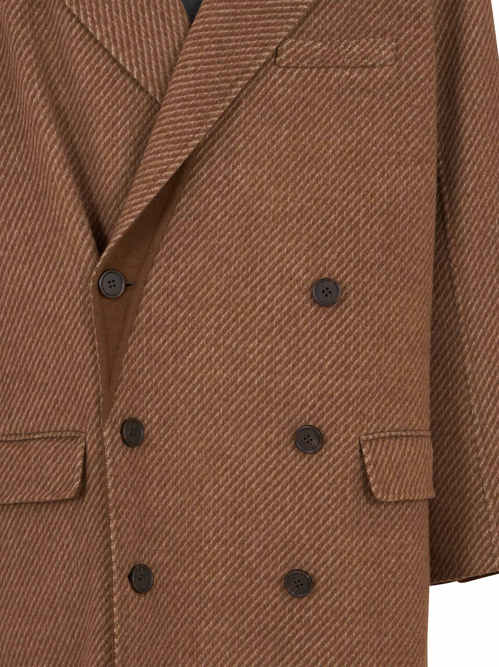 EMPORIO ARMANI Double-Breasted Luxurious Virgin Wool Blend Jacket