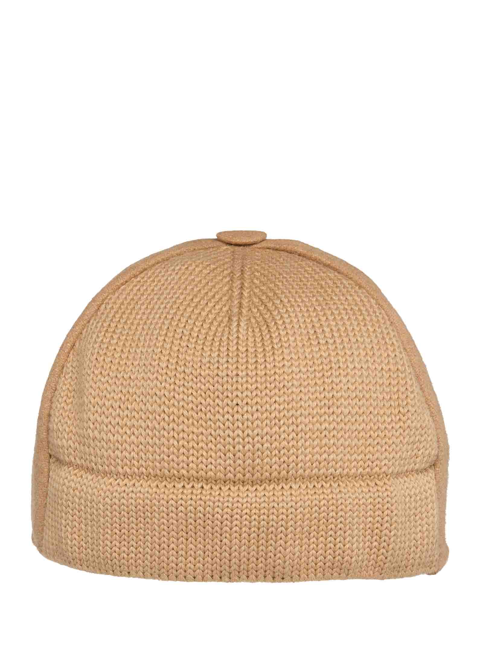 EMPORIO ARMANI Stylish Wool Blend Felt Baseball Cap