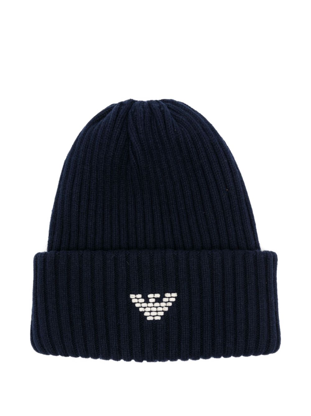 EMPORIO ARMANI Ribbed Beanie Hat for Men