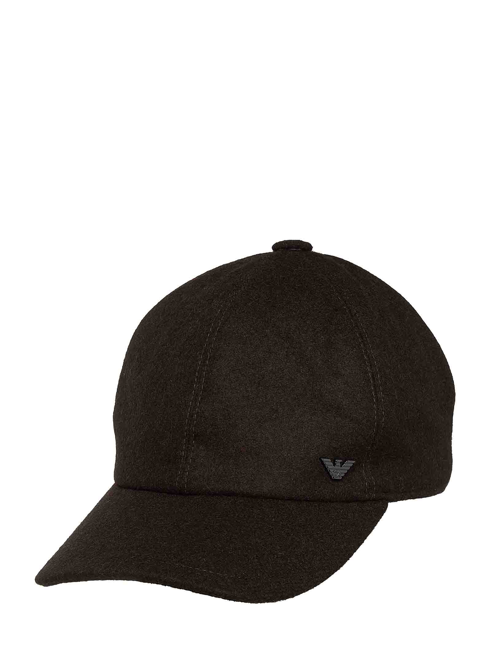 EMPORIO ARMANI Sophisticated Wool Blend Baseball Cap for Men