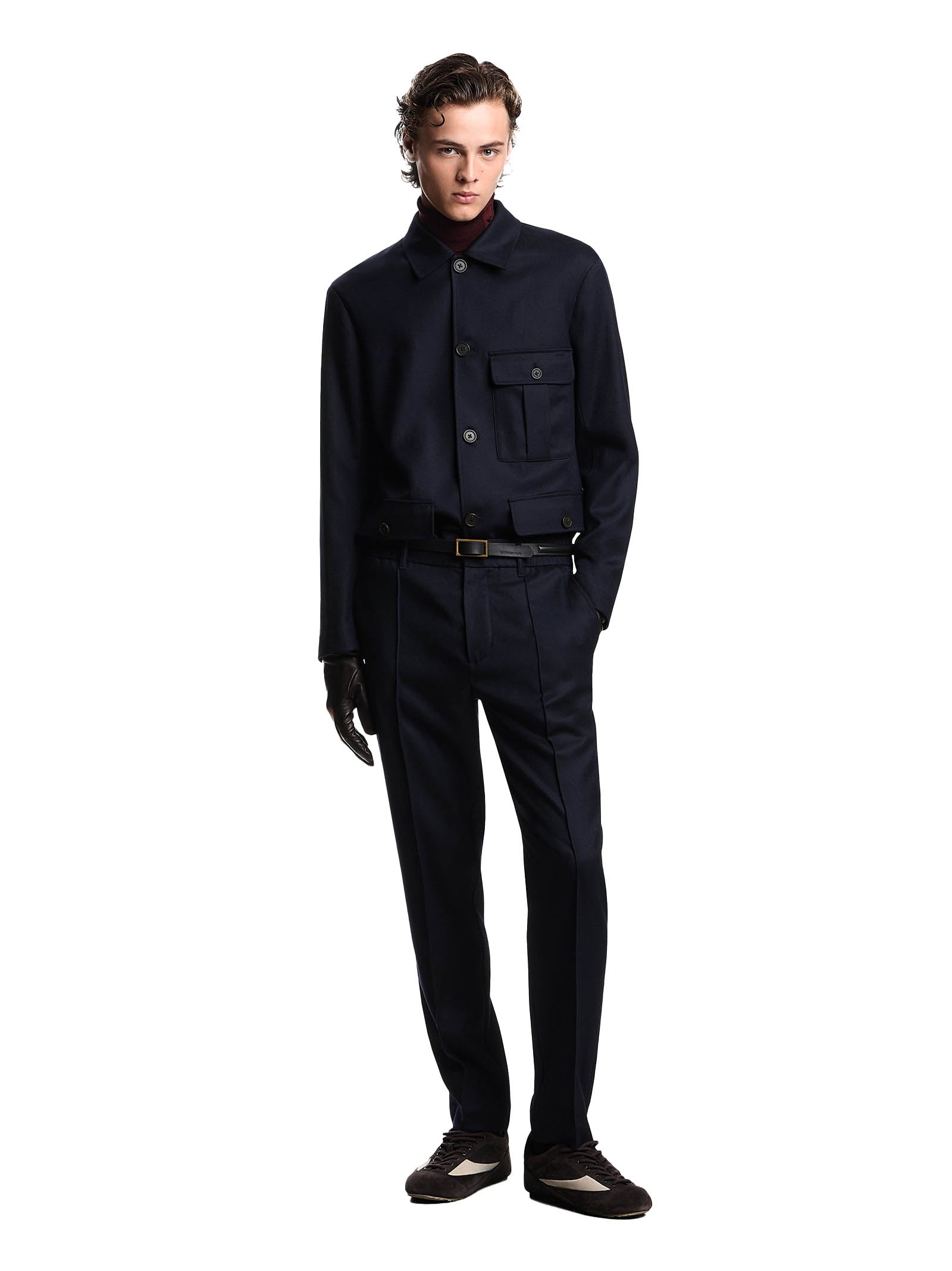 EMPORIO ARMANI Men's Stretch Virgin Wool Twill Jacket