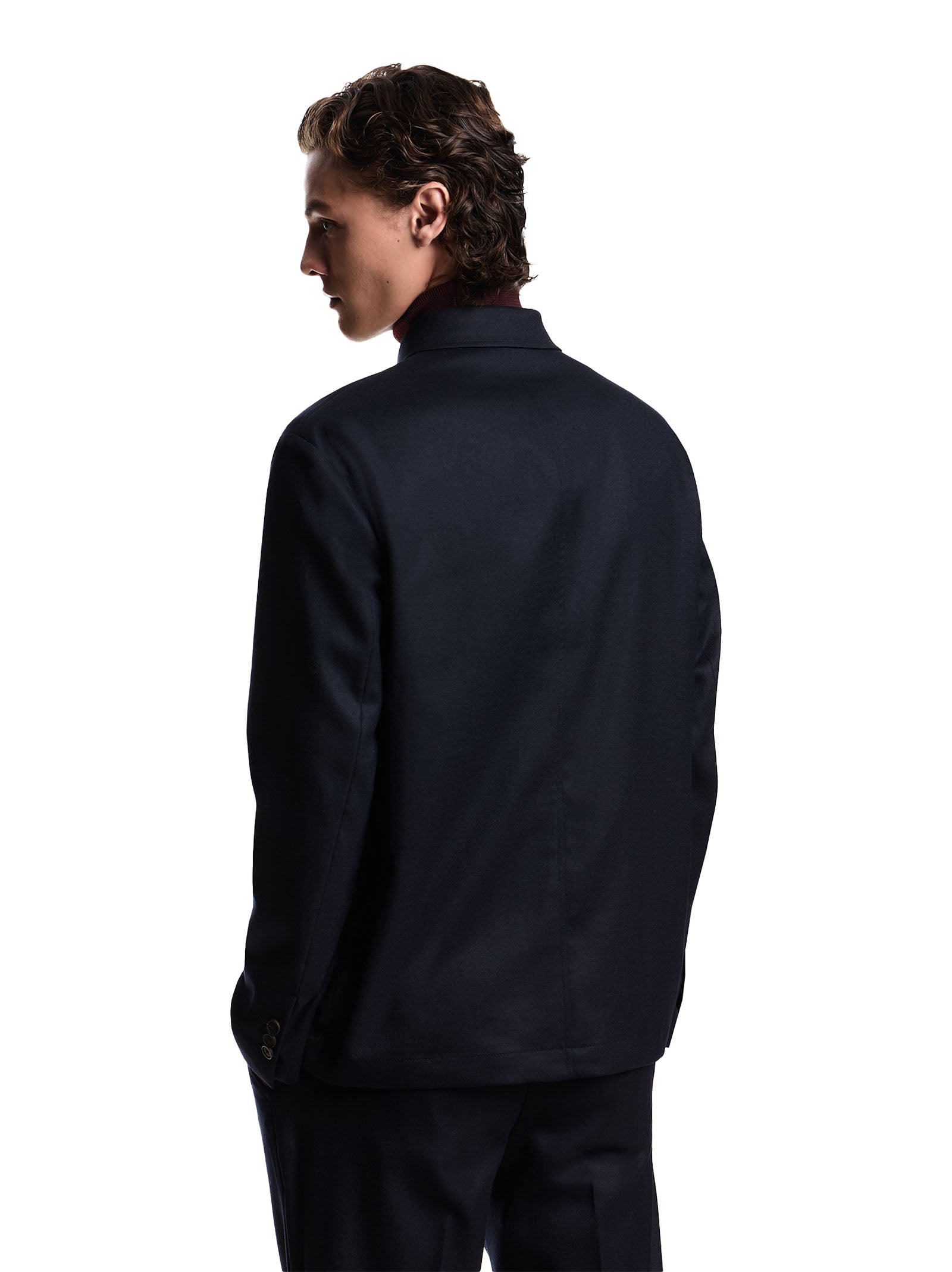 EMPORIO ARMANI Men's Stretch Virgin Wool Twill Jacket