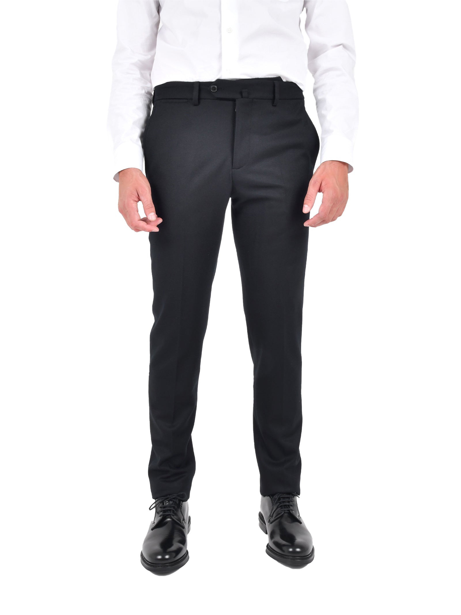 EMPORIO ARMANI Slim-Fit Tailored Trousers for Men - FW25