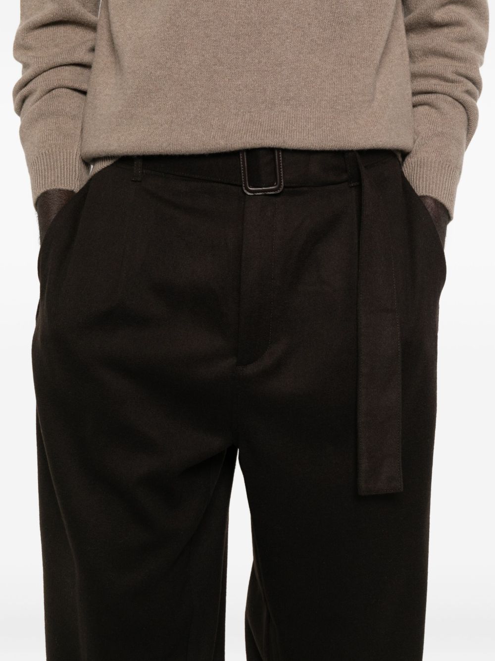 EMPORIO ARMANI Sophisticated Straight-Leg Trousers for Men