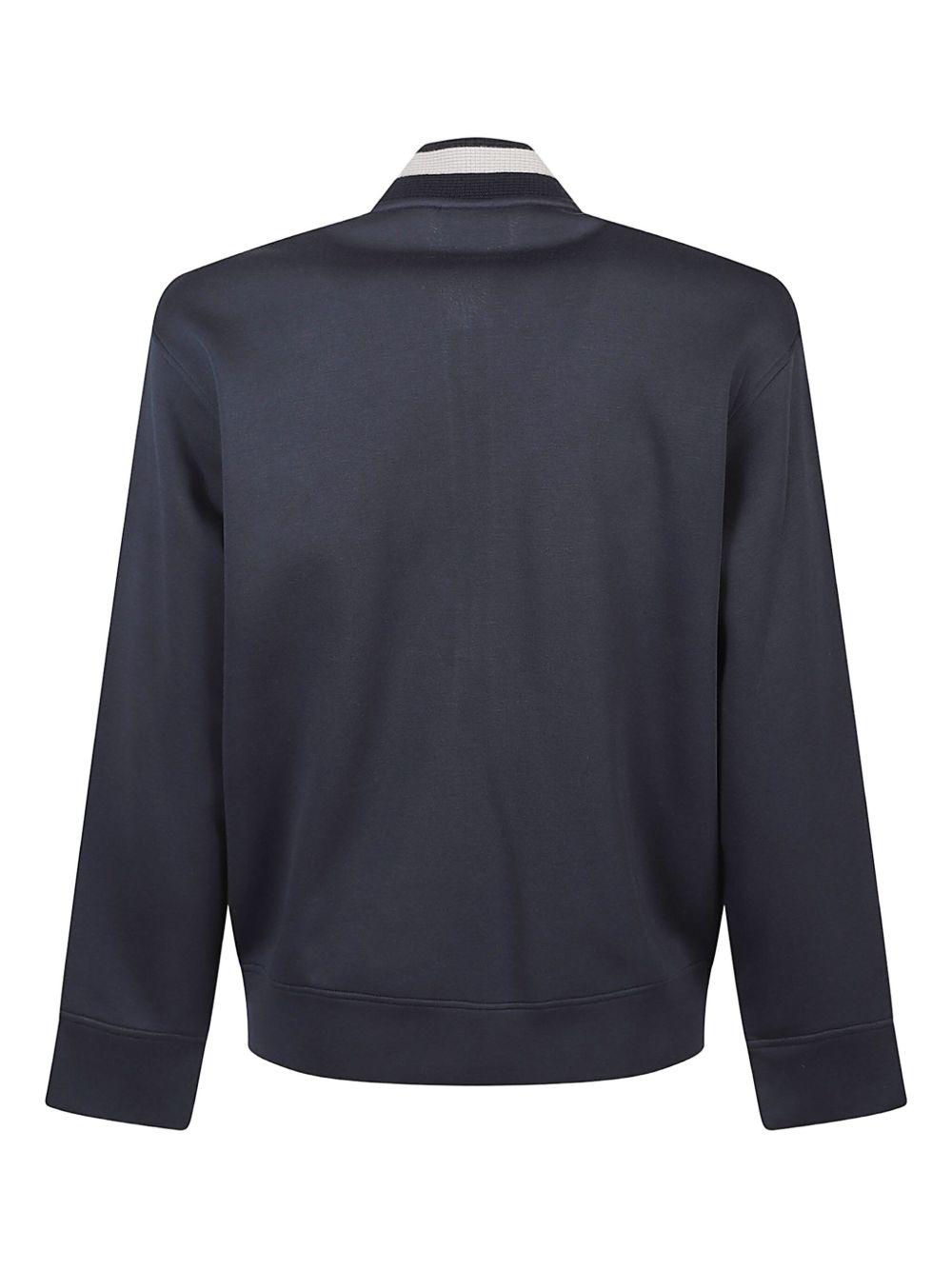 EMPORIO ARMANI Zip-Up Sweatshirt with Bomber Collar for Men - FW25