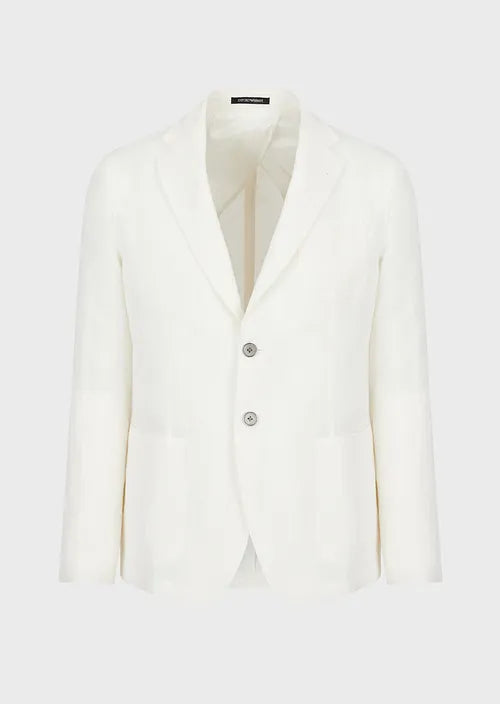 EMPORIO ARMANI Men's Classic Linen Blazer