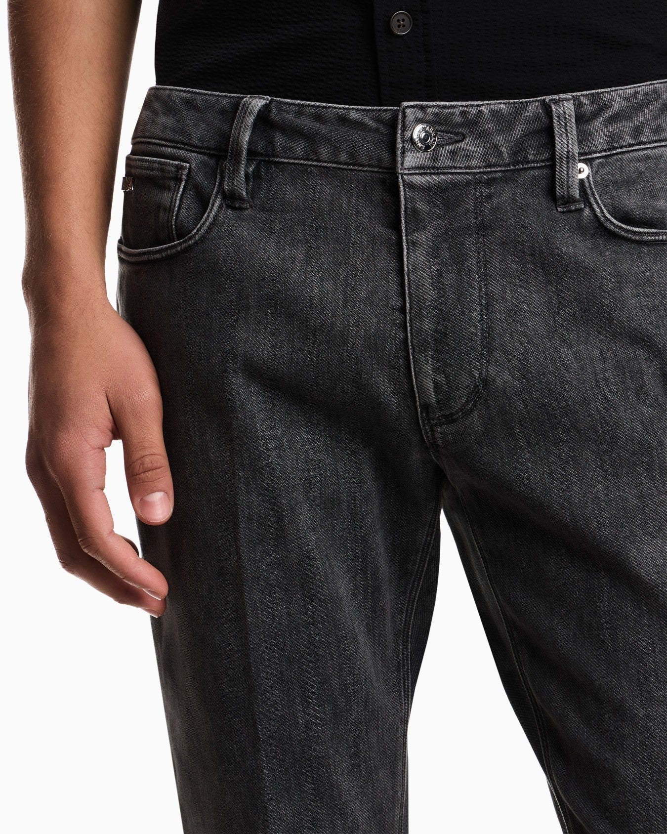 EMPORIO ARMANI Slim-Fit Jeans for Men - Low Waist Design