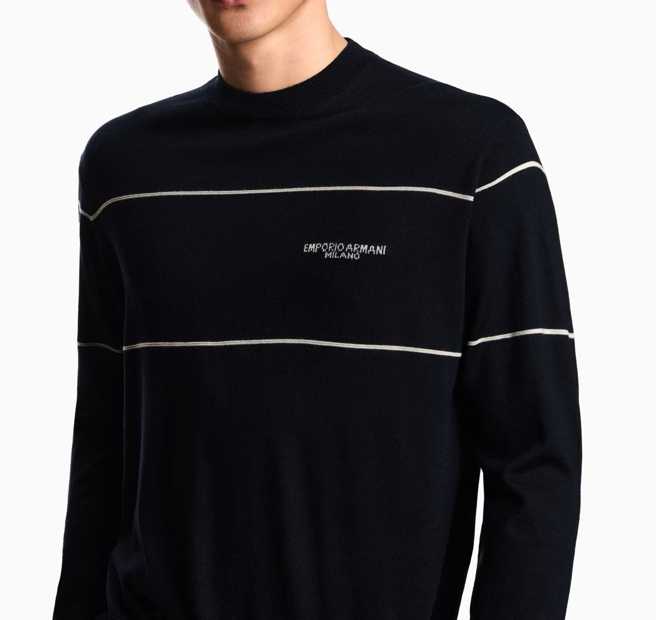 EMPORIO ARMANI Men's Cozy Crew Neck Pullover - Fall Winter 25/26