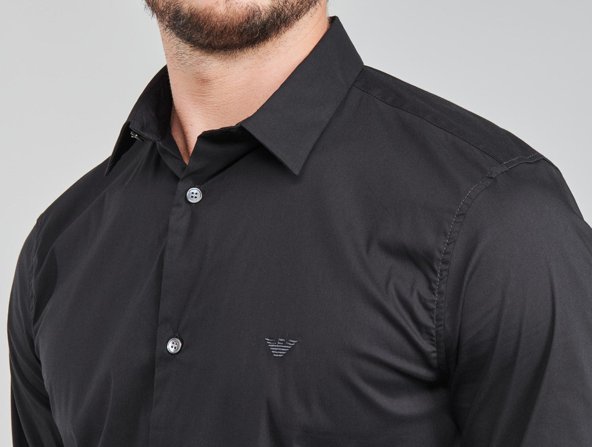 EMPORIO ARMANI Sophisticated Long Sleeve Mini Button-Up Shirt