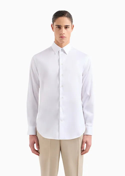 EMPORIO ARMANI Classic Stretch Fit Shirt for Men