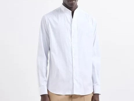 EMPORIO ARMANI Korean Collar Shirt for Men - Fall Winter 24/25