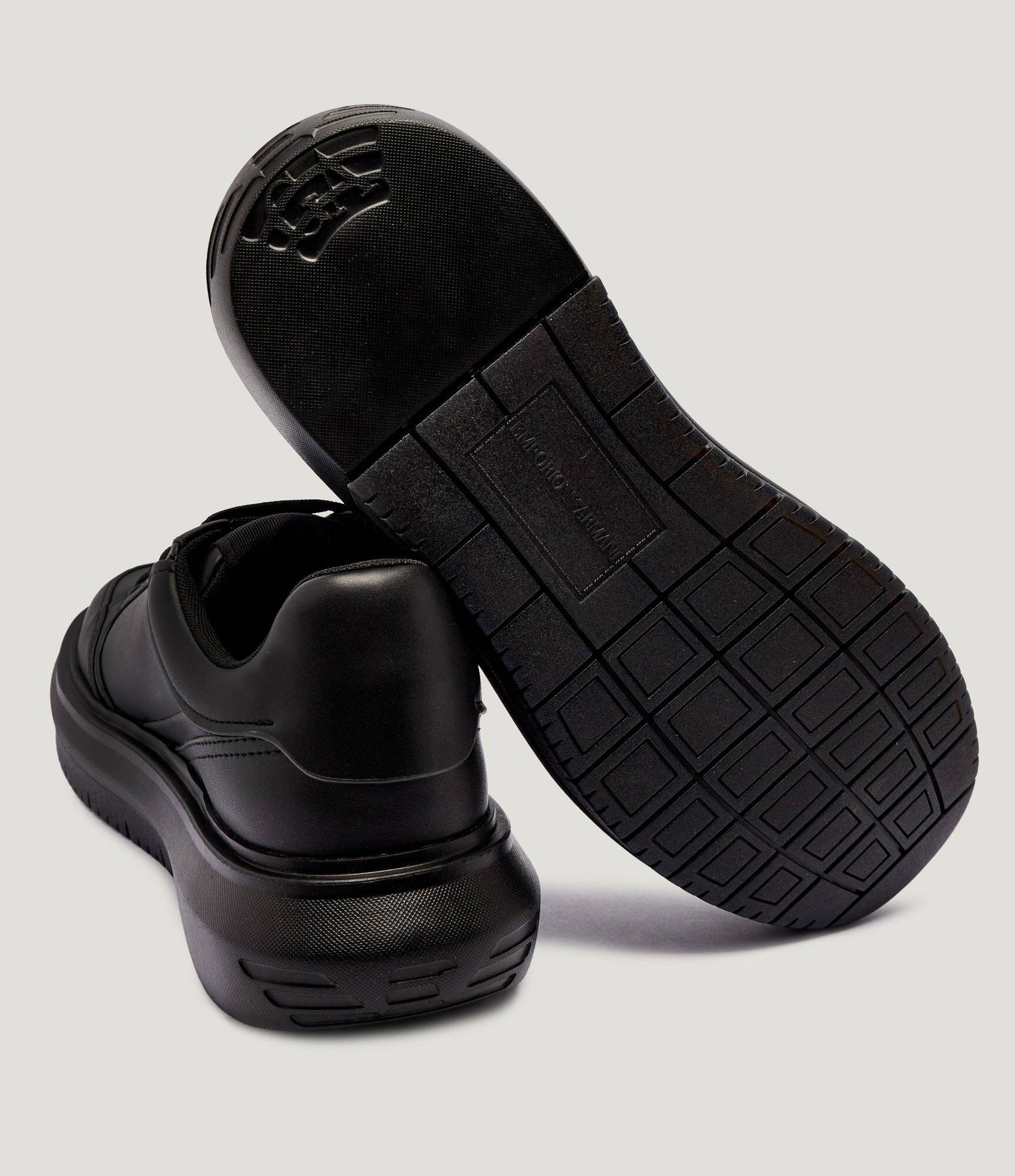 EMPORIO ARMANI Stylish Leather Sneakers for Men