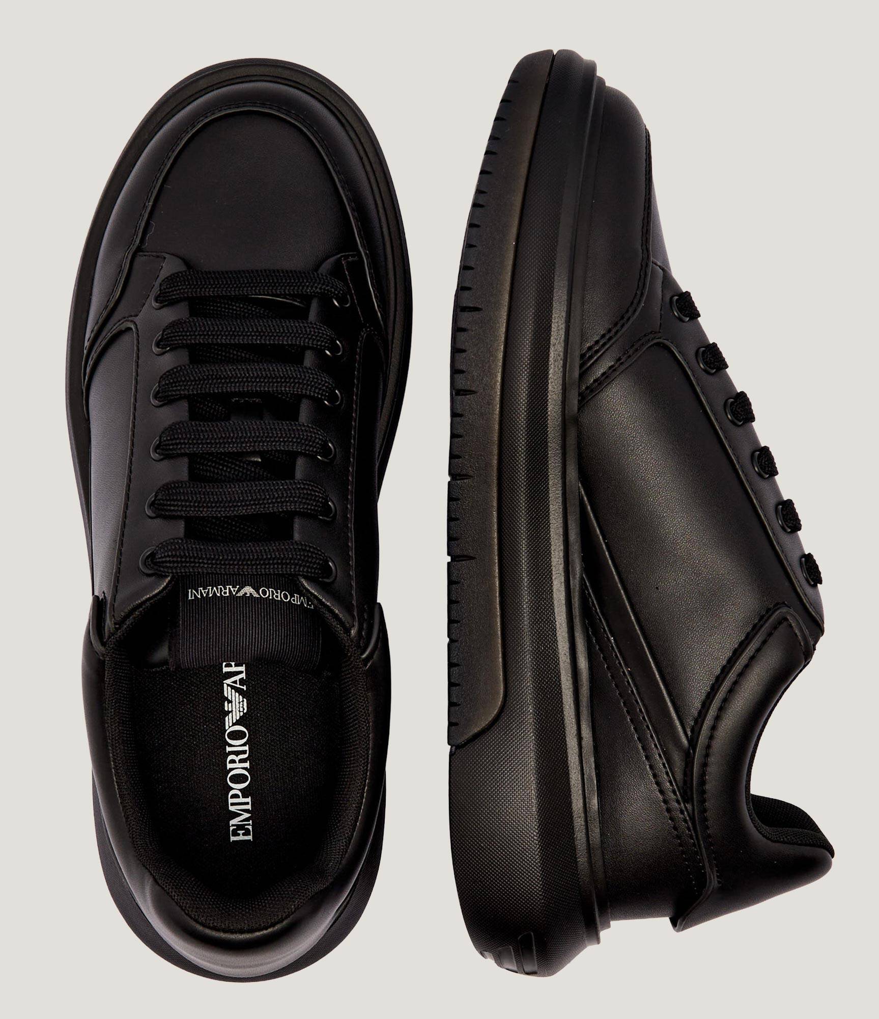EMPORIO ARMANI Stylish Leather Sneakers for Men