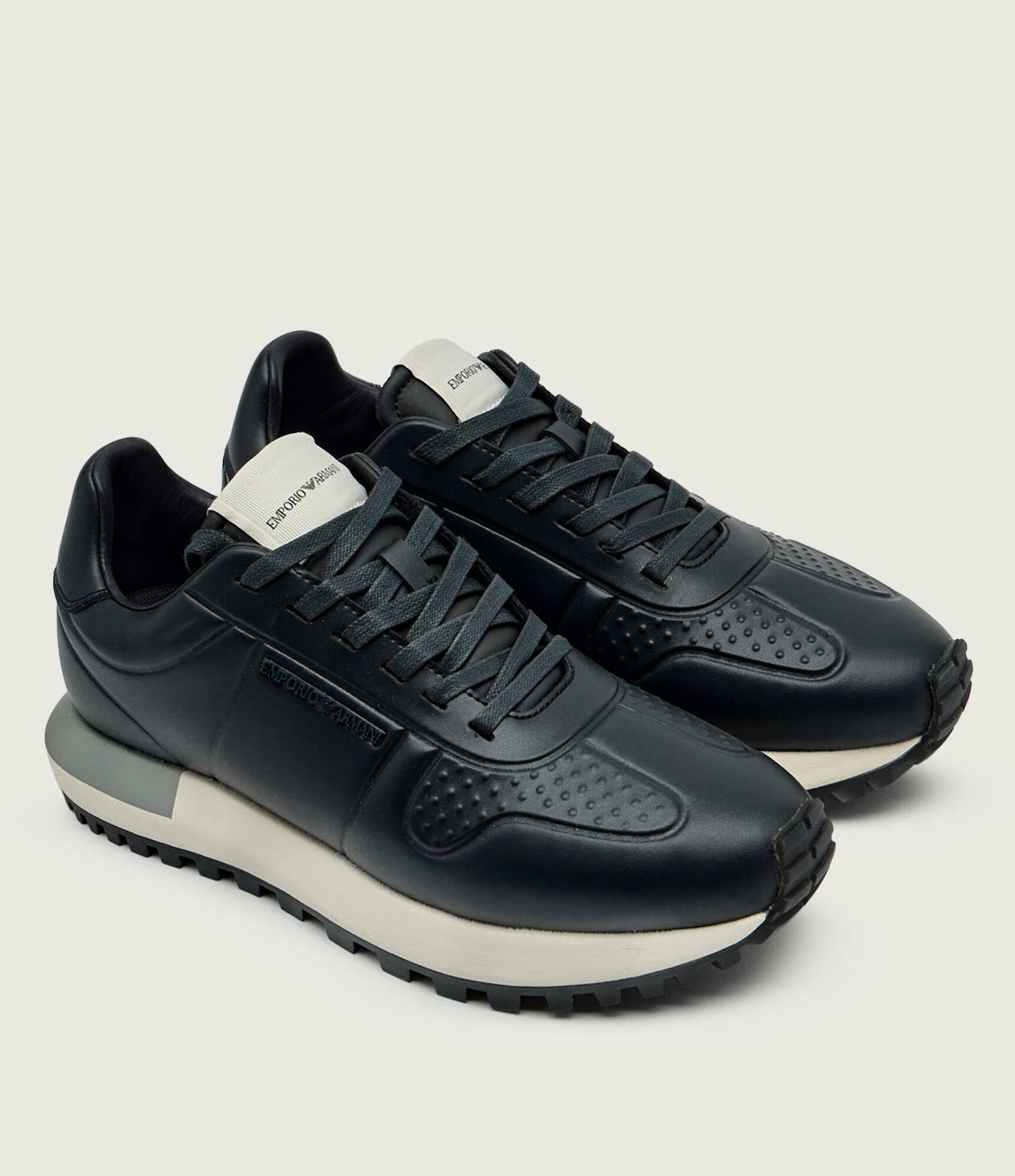 EMPORIO ARMANI Stylish Lace-Up Sneakers for Men