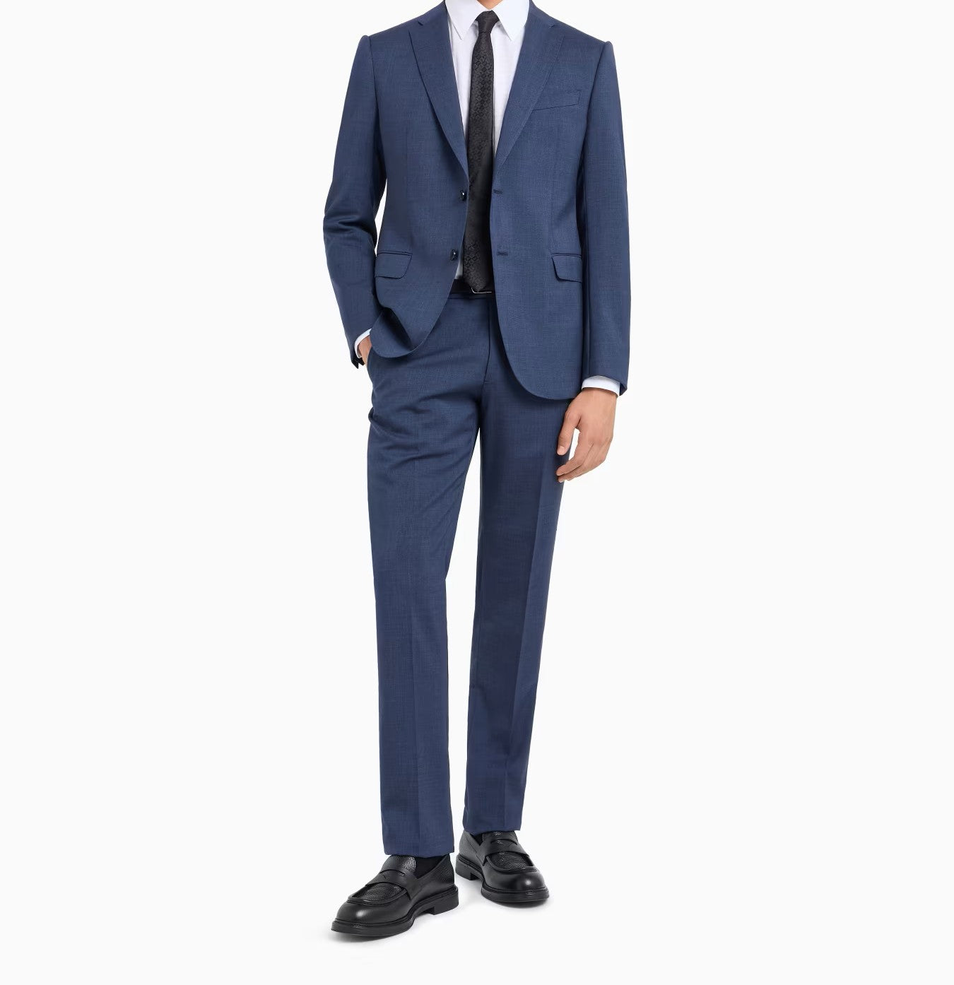 EMPORIO ARMANI Slim Fit Single-Breasted Suit with Notched Lapels - 73cm Length