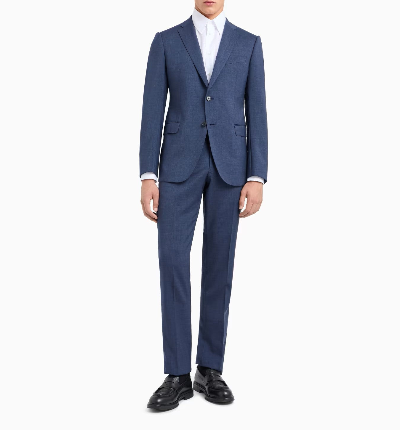 EMPORIO ARMANI Slim Fit Single-Breasted Suit with Notched Lapels - 73cm Length