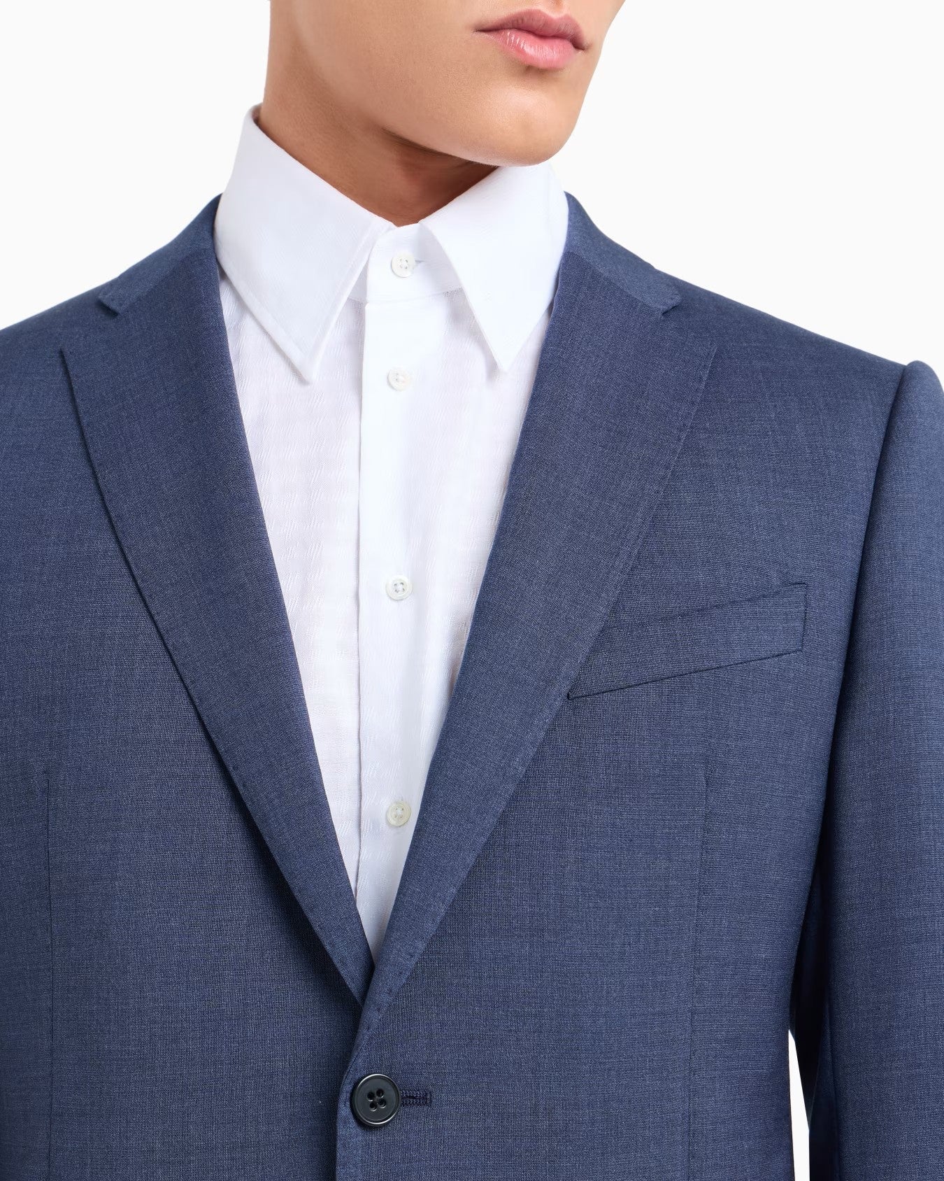 EMPORIO ARMANI Slim Fit Single-Breasted Suit with Notched Lapels - 73cm Length