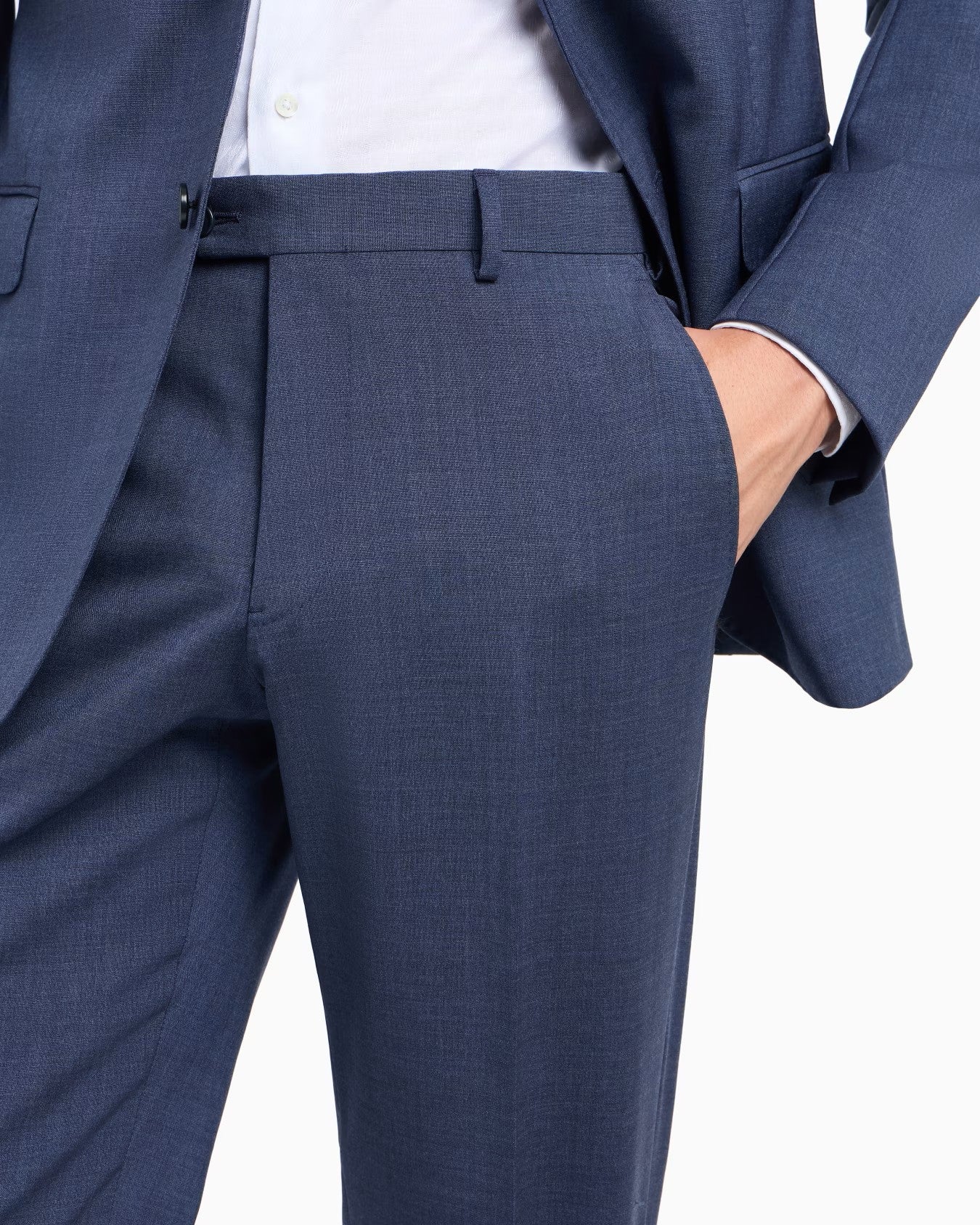 EMPORIO ARMANI Slim Fit Single-Breasted Suit with Notched Lapels - 73cm Length