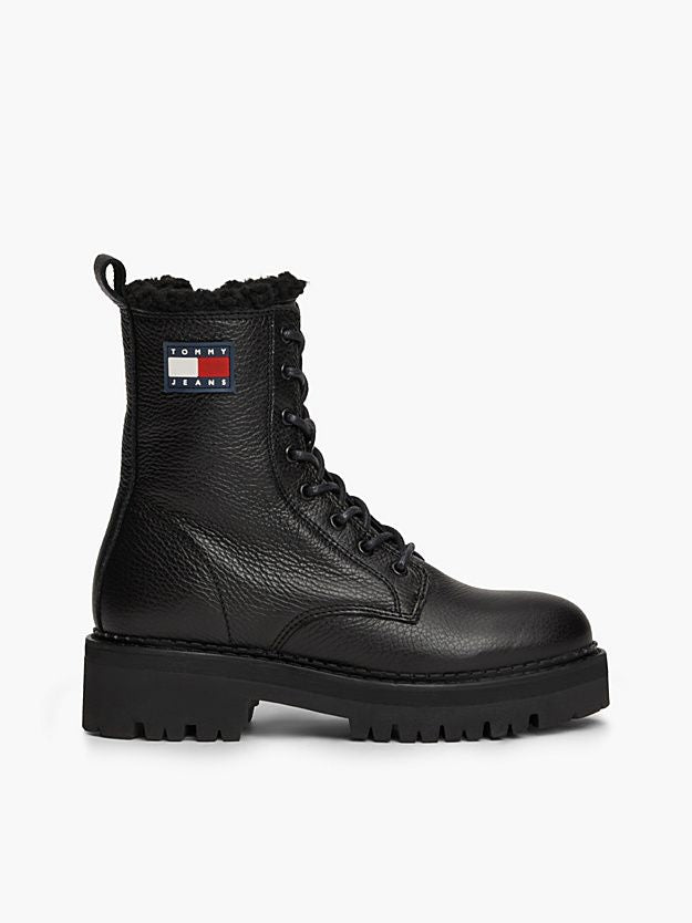 TOMMY HILFIGER Men's Premium Leather Boots - FW24 Collection