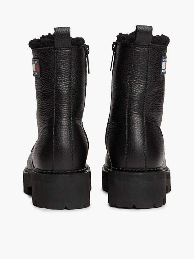 TOMMY HILFIGER Men's Premium Leather Boots - FW24 Collection