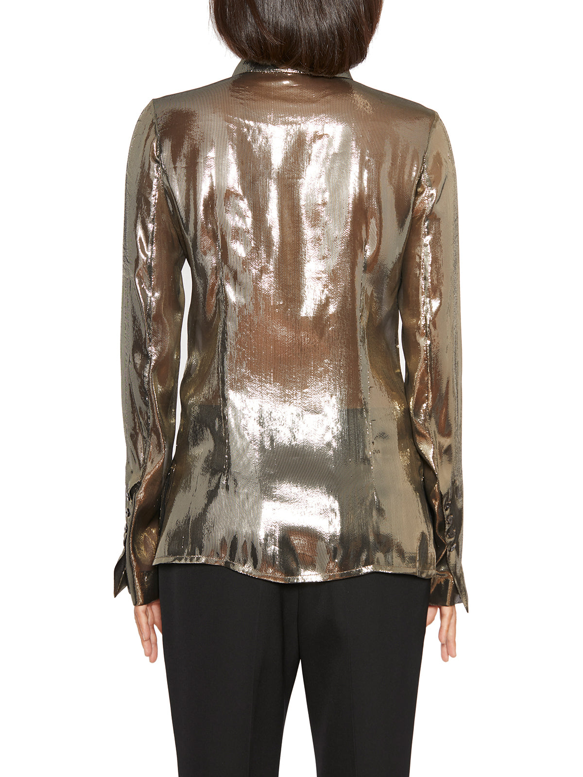 SAPIO Silk Shirt with Button Front Closure - Size 40