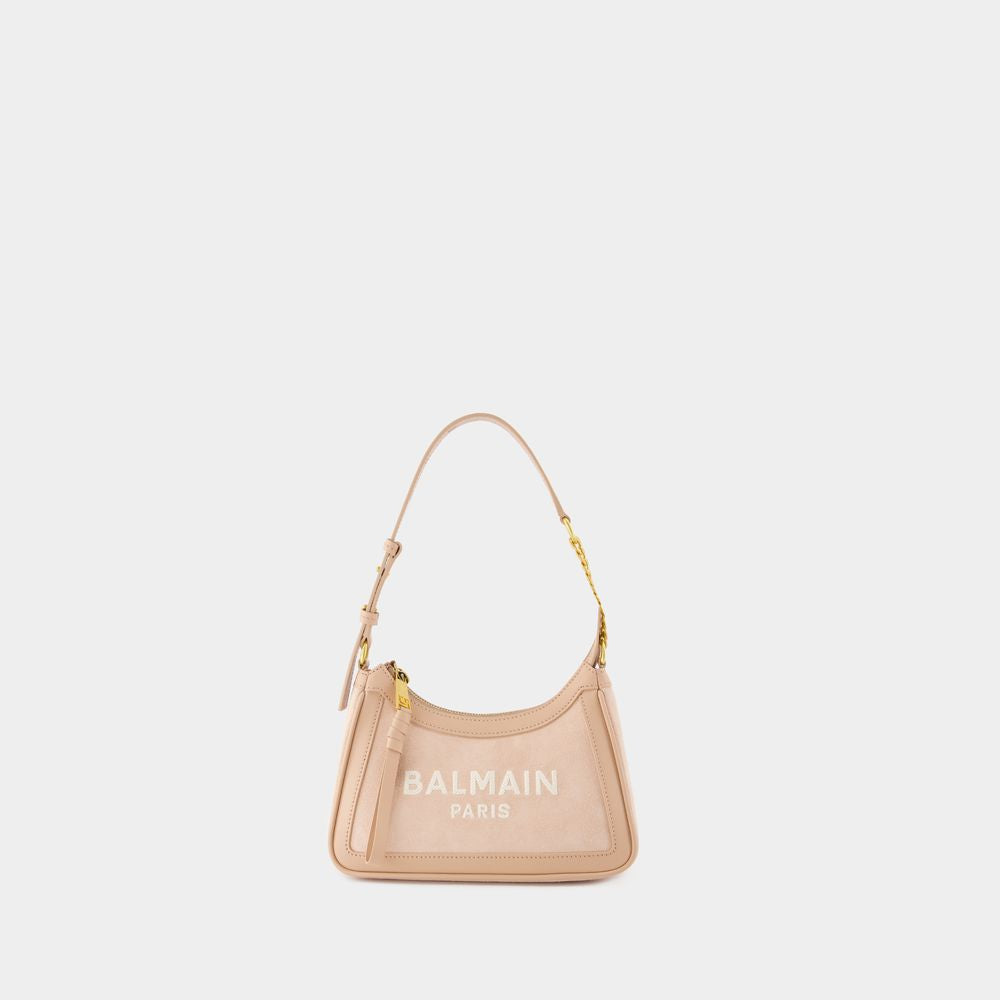 BALMAIN Mini Suede Leather Shoulder Bag