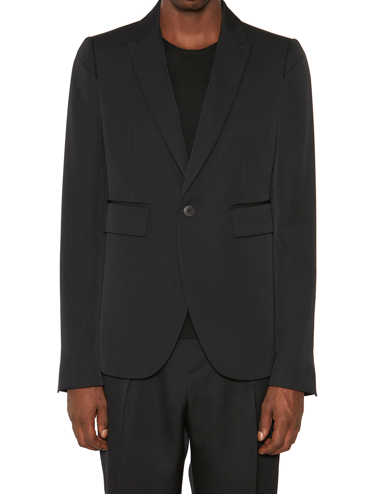 SAPIO Men's Tailored Gabardine Jacket - Size 50