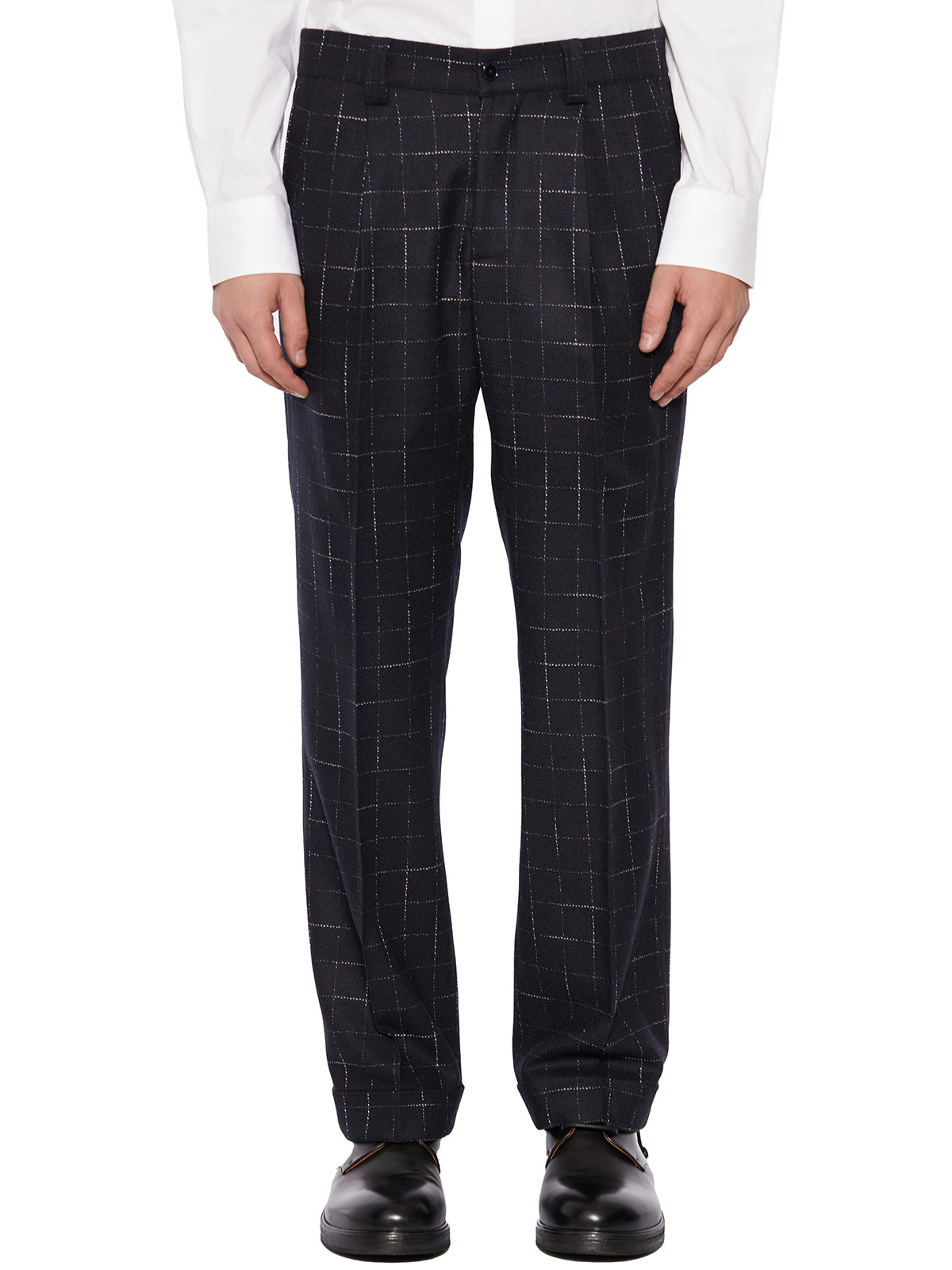 DANIELE ALESSANDRINI Stylish Wool Pants for Men - Size 48
