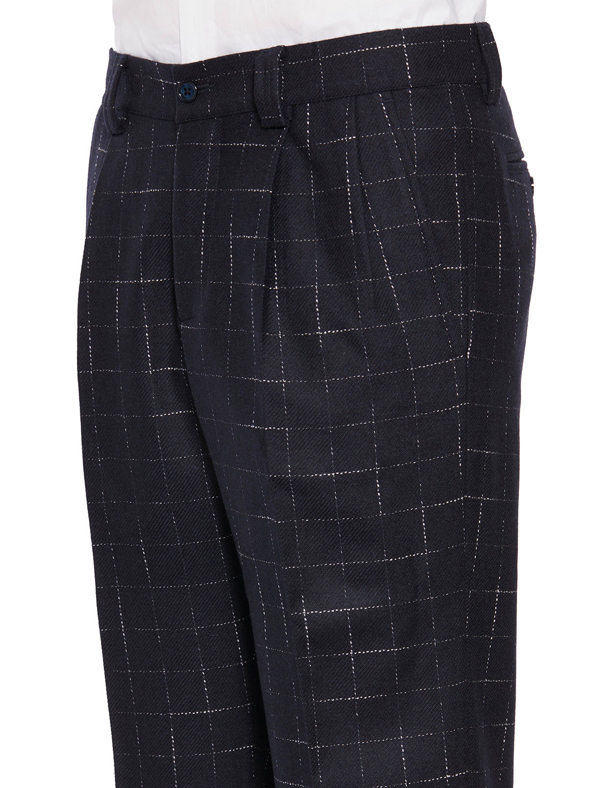 DANIELE ALESSANDRINI Stylish Wool Pants for Men - Size 48