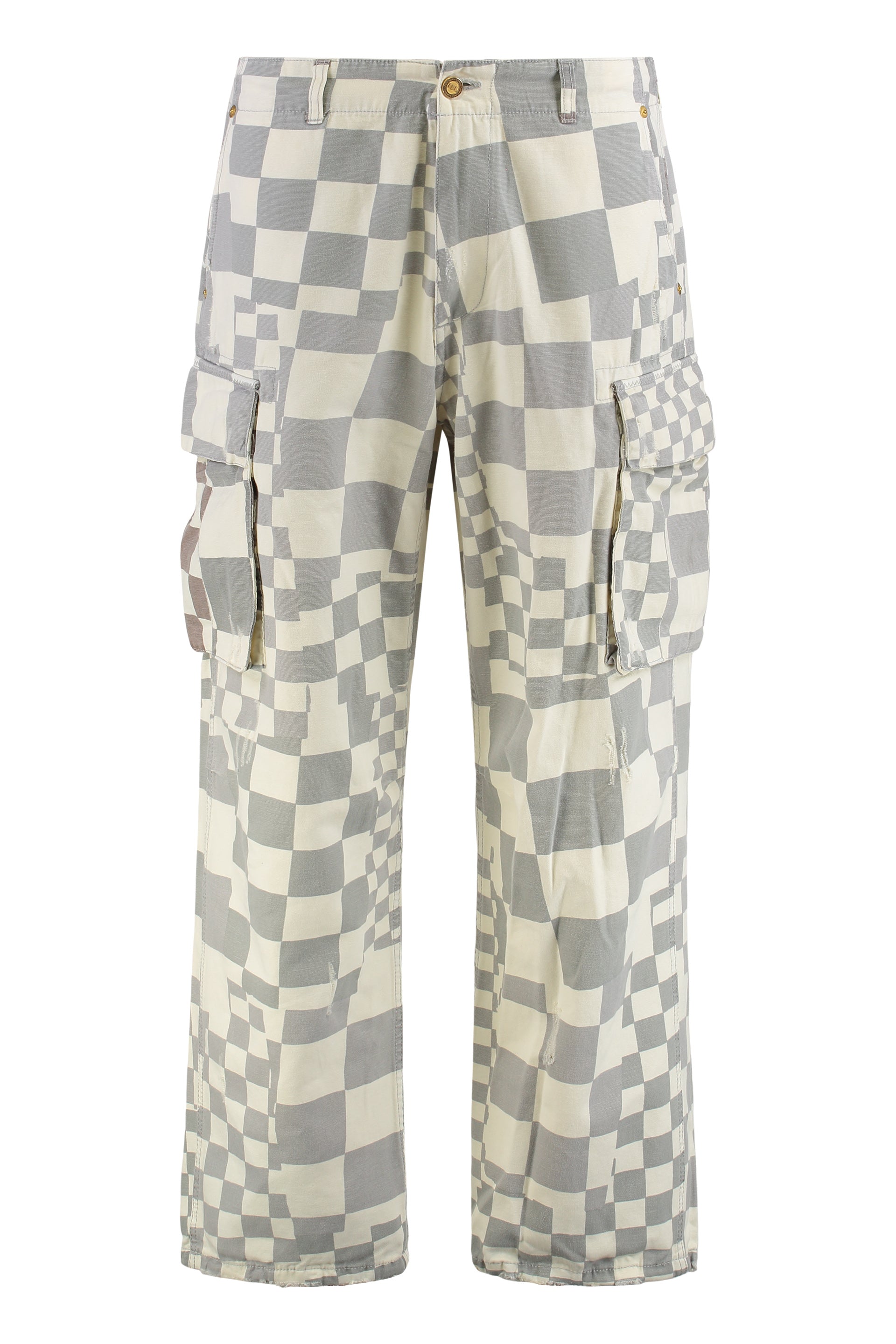 ERL Casual Cotton Trousers with Adjustable Ankle Drawstrings