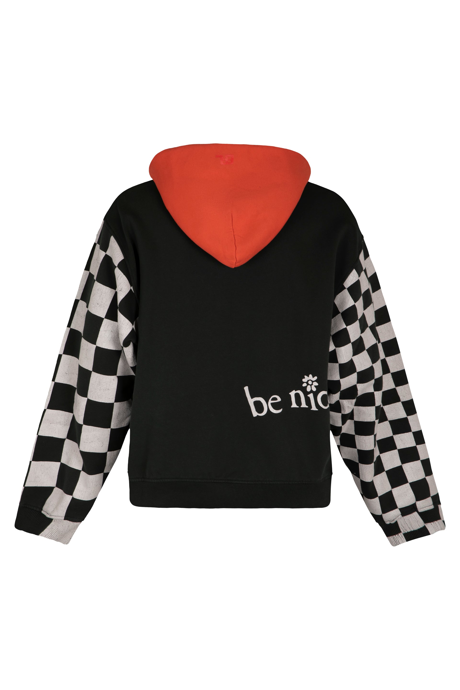 ERL Men's Cotton Hoodie with Ribbed Edges