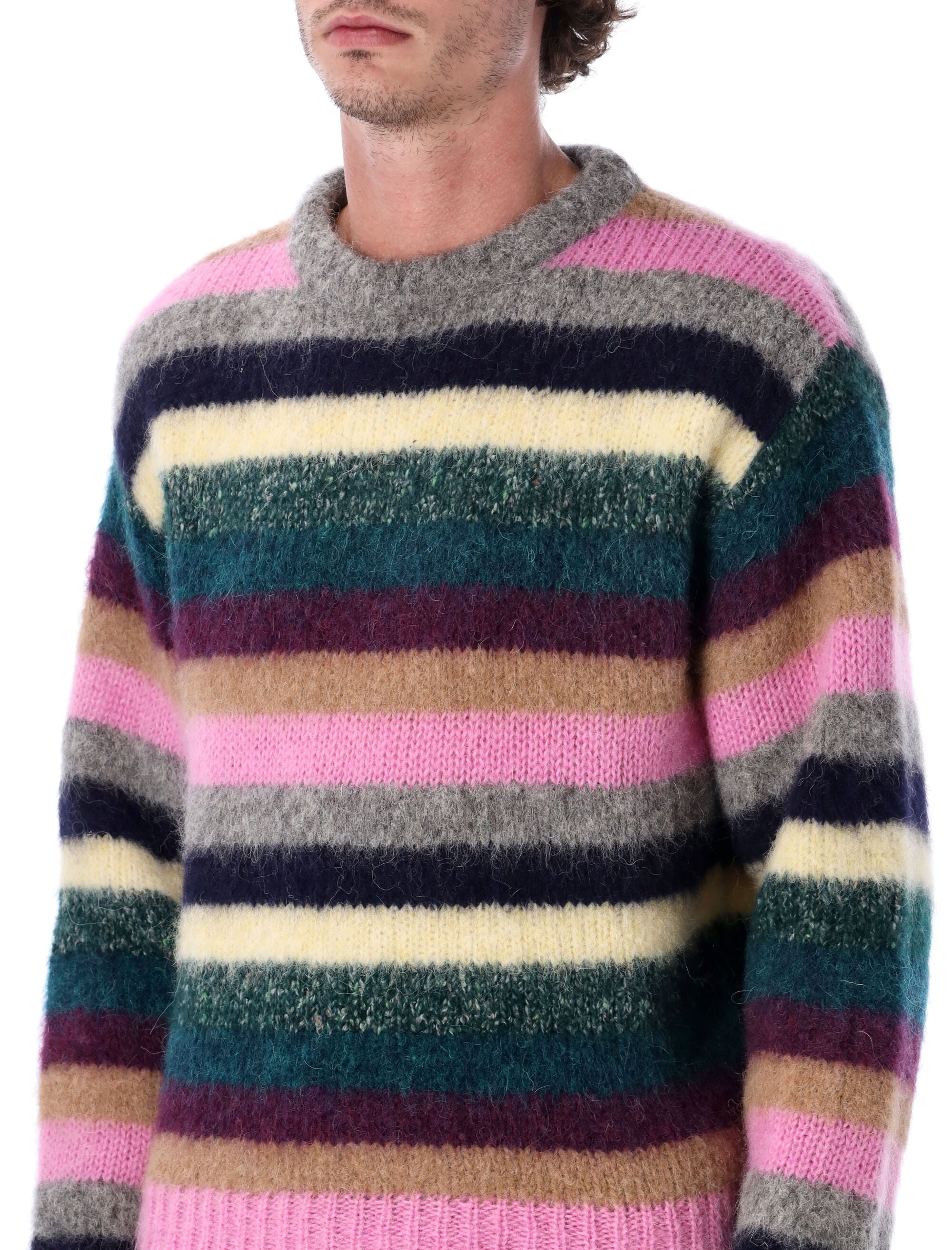 ERL Multicolor Striped Alpaca Sweater - Size M