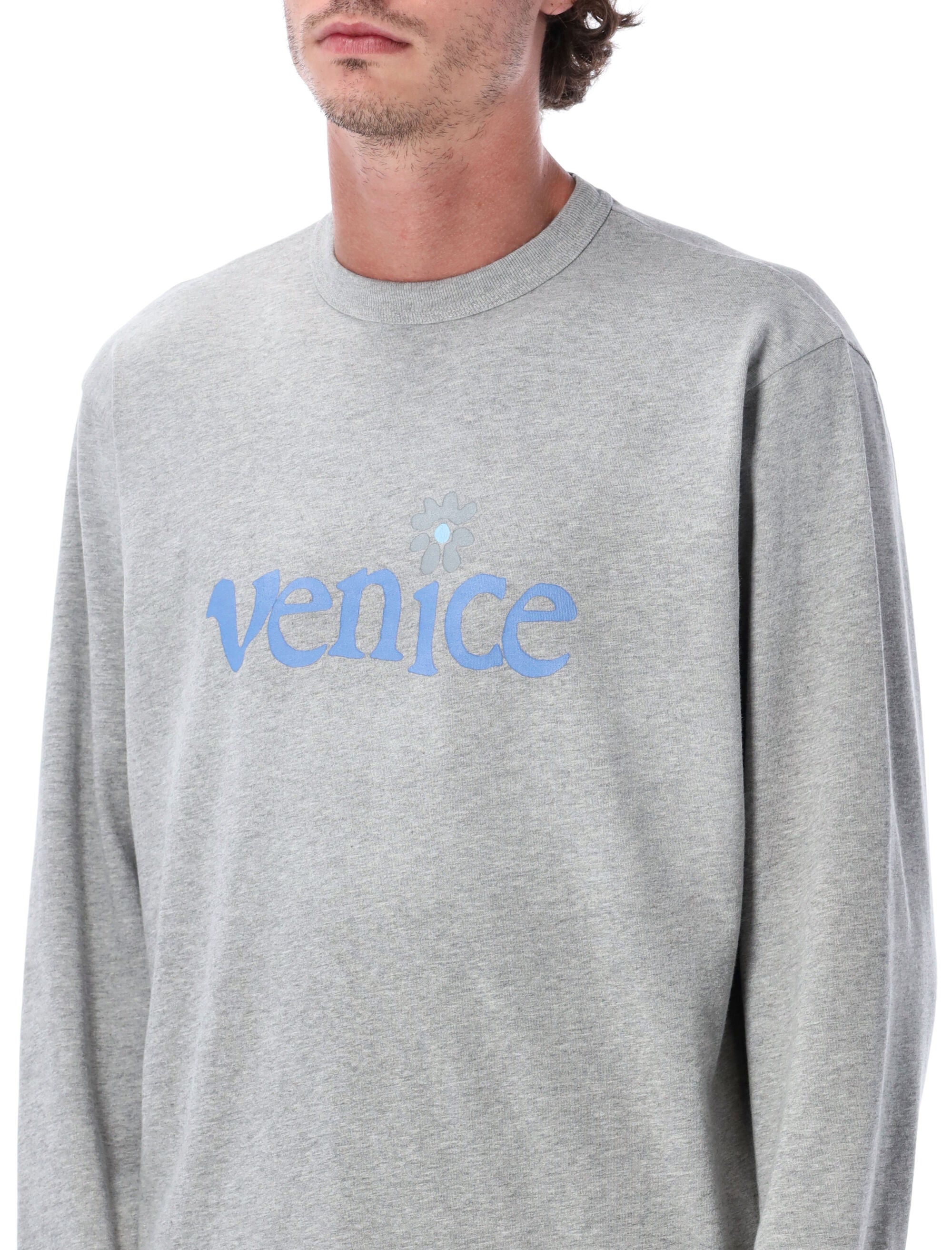 ERL Men's Long Sleeve T-Shirt with Venice Graphic - Size M
