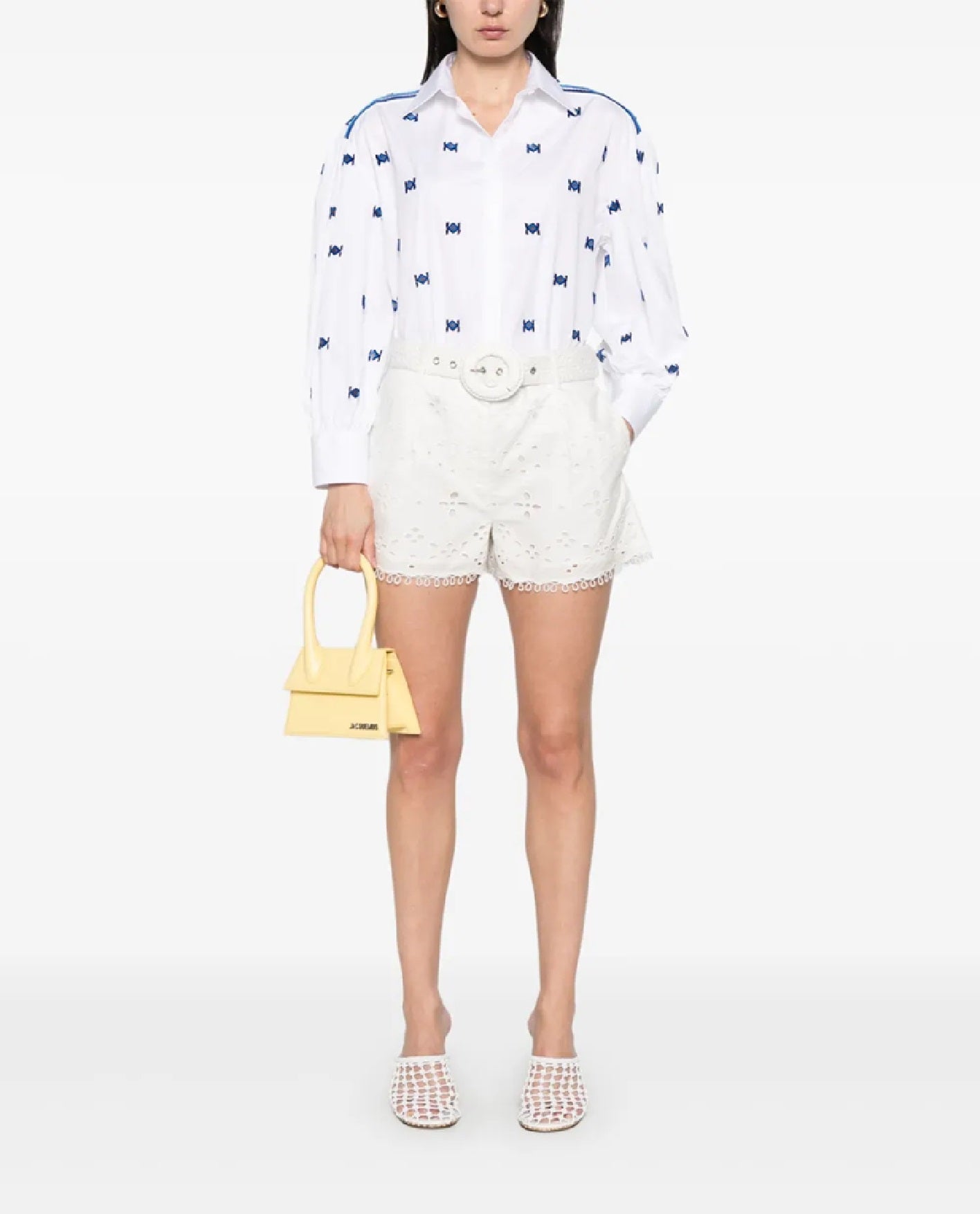 ERMANNO SCERVINO Stylish Women's 100% Cotton Shirt - Perfect for Spring/Summer 2025