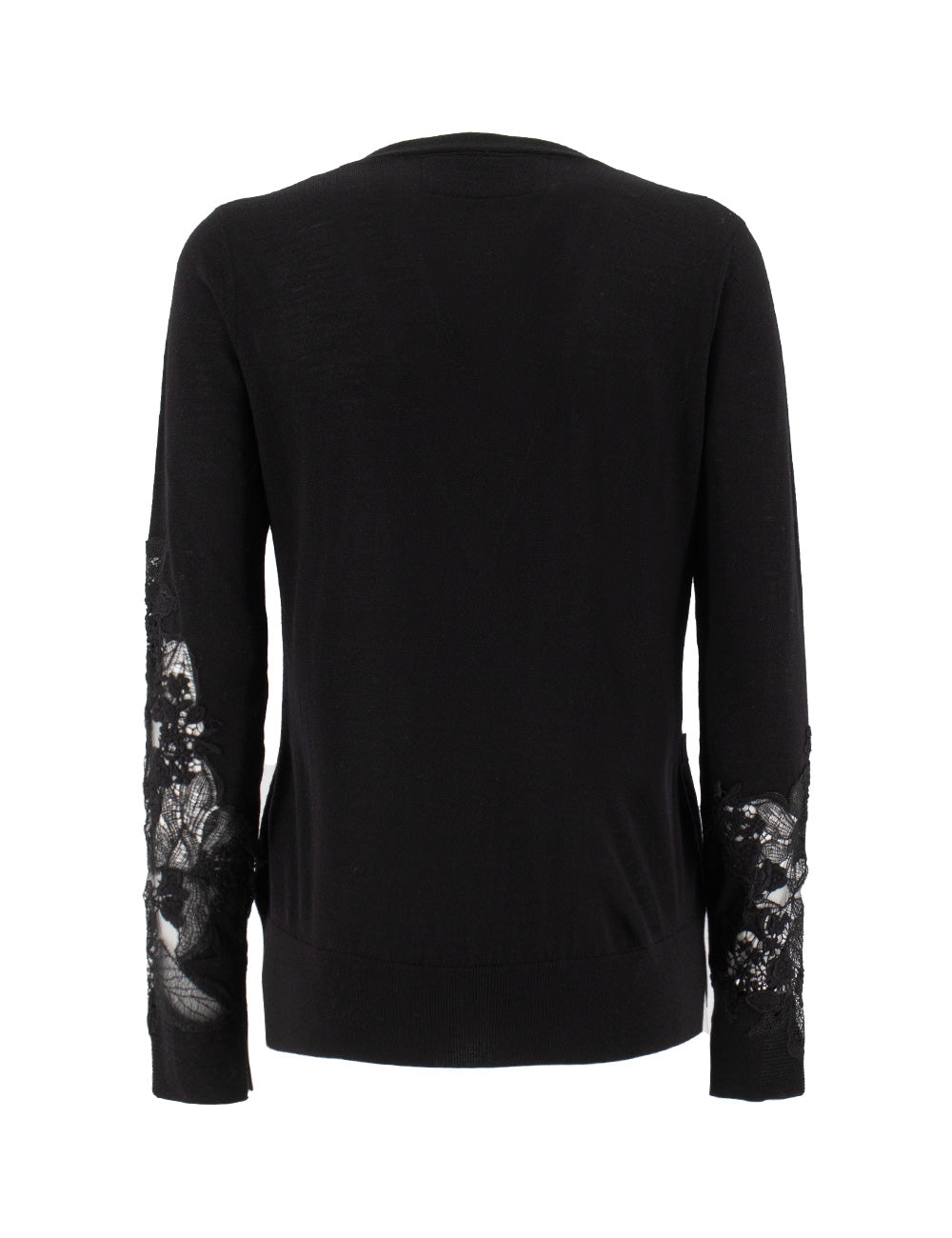 ERMANNO SCERVINO Elegant Cardigan with Lace Inserts