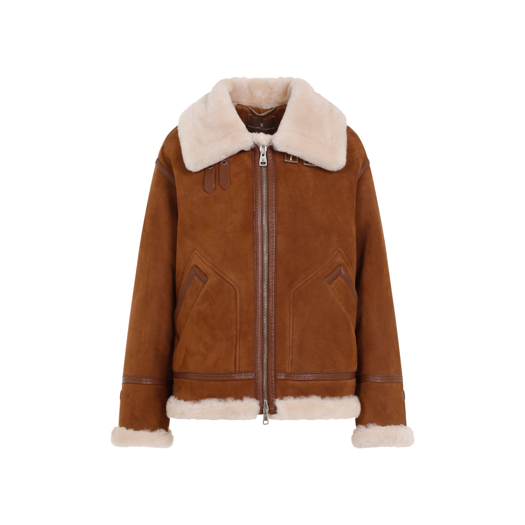 ERMANNO SCERVINO Lamb Fur Shearling Jacket for Women