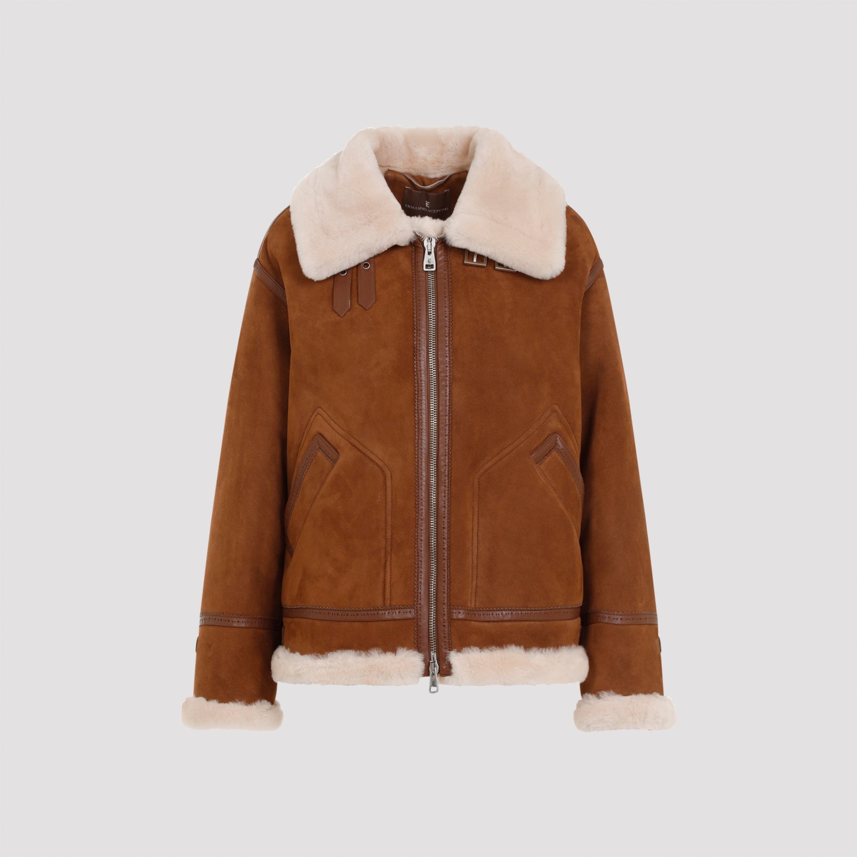 ERMANNO SCERVINO Lamb Fur Shearling Jacket for Women